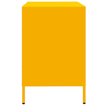 Sideboard Mustard Yellow 68x39x58.5 cm Cold-rolled Steel