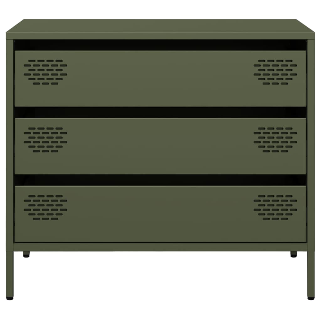 Sideboard Olive Green 68x39x58.5 cm Cold-rolled Steel