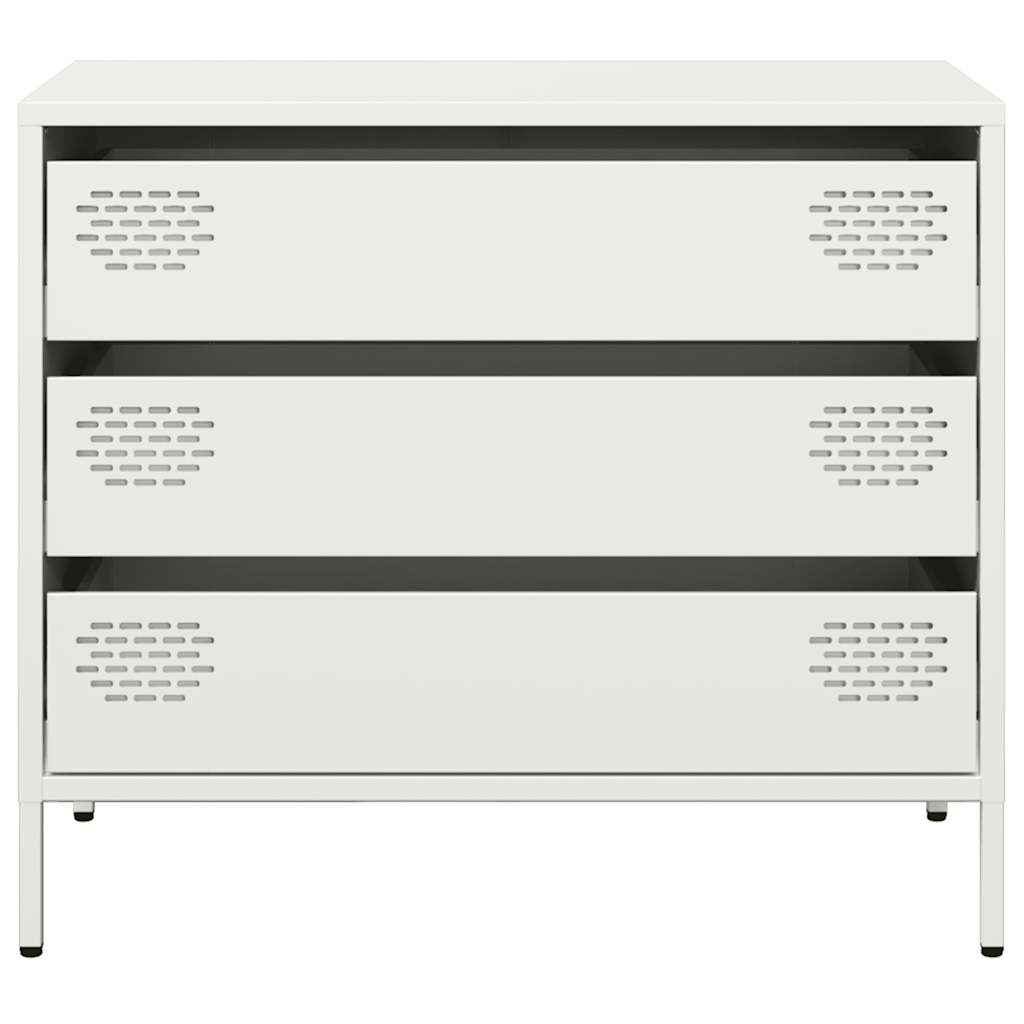 Sideboard White 68x39x58.5 cm Cold-rolled Steel