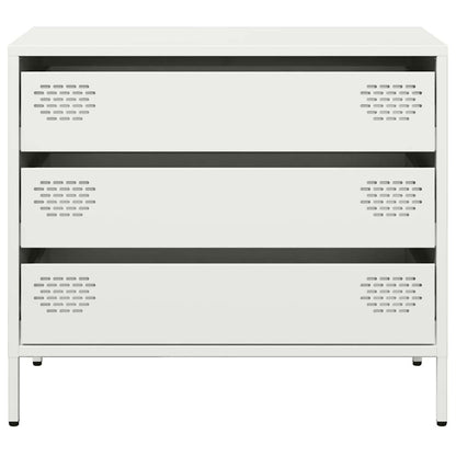 Sideboard White 68x39x58.5 cm Cold-rolled Steel