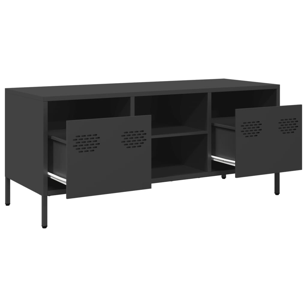 TV Cabinet Black 101.5x39x43.5 cm Cold-rolled Steel