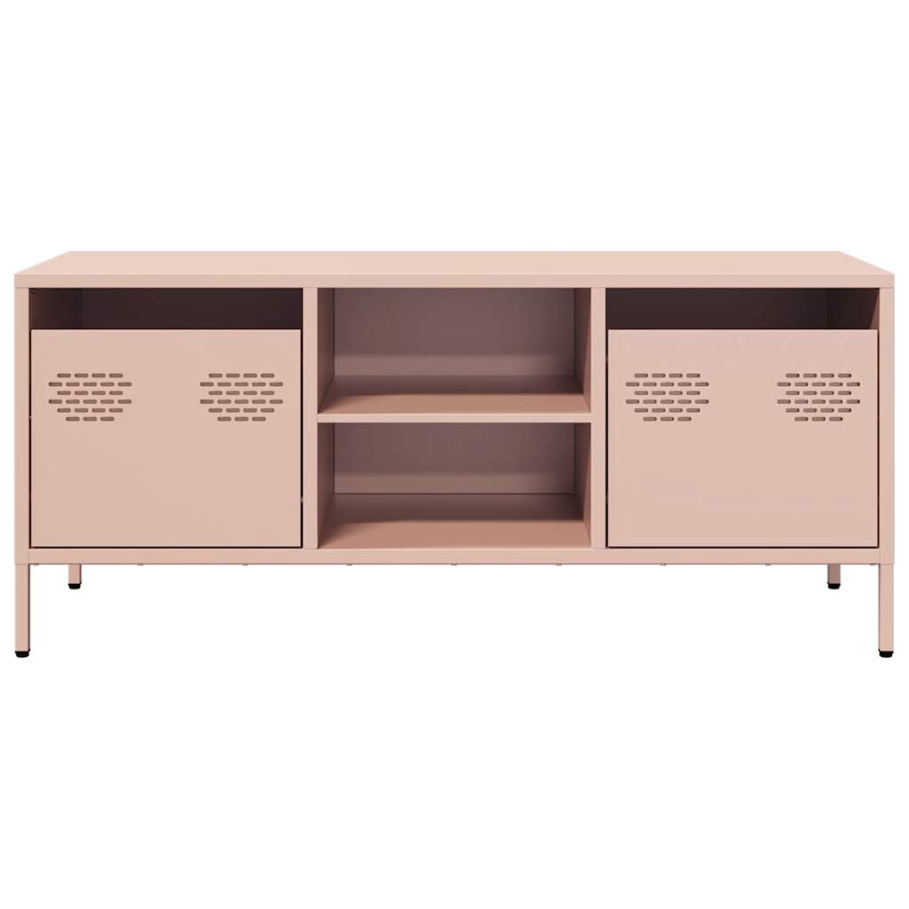 TV Cabinet Pink 101.5x39x43.5 cm Cold-rolled Steel