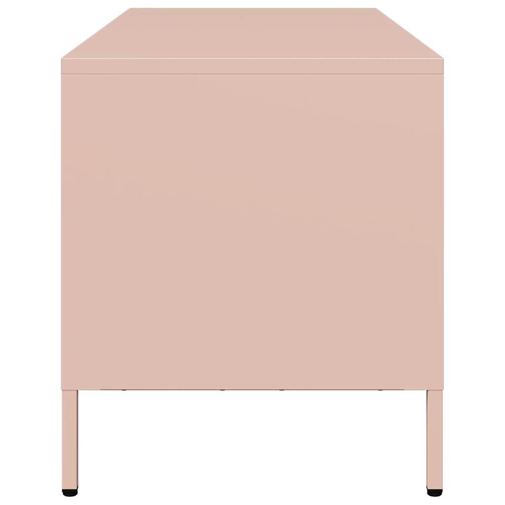 TV Cabinet Pink 101.5x39x43.5 cm Cold-rolled Steel