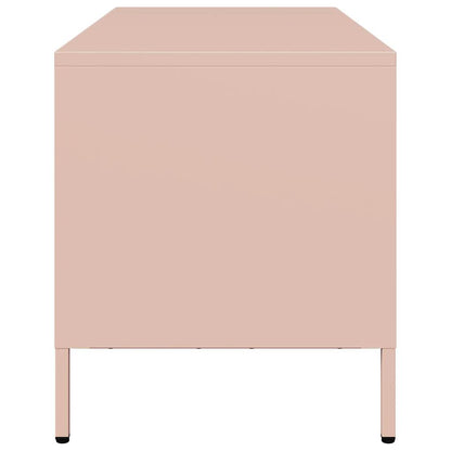 TV Cabinet Pink 101.5x39x43.5 cm Cold-rolled Steel