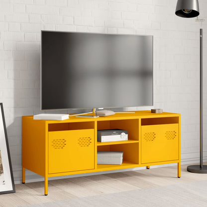 TV Cabinet Mustard Yellow 101.5x39x43.5 cm Cold-rolled Steel