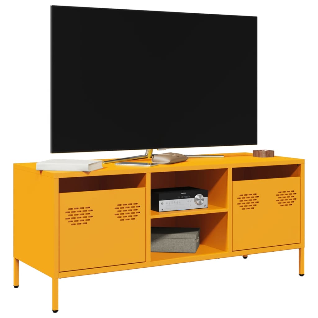 TV Cabinet Mustard Yellow 101.5x39x43.5 cm Cold-rolled Steel