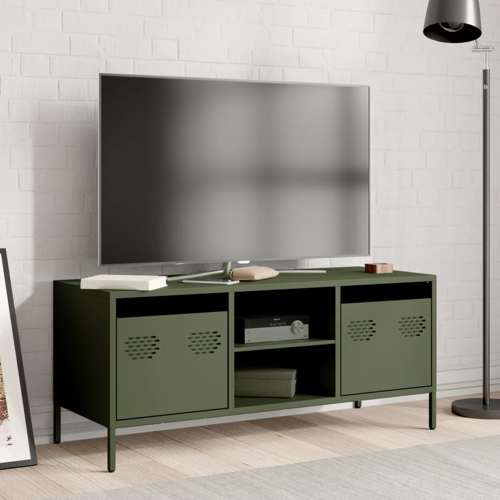 TV Cabinet Olive Green 101.5x39x43.5 cm Cold-rolled Steel