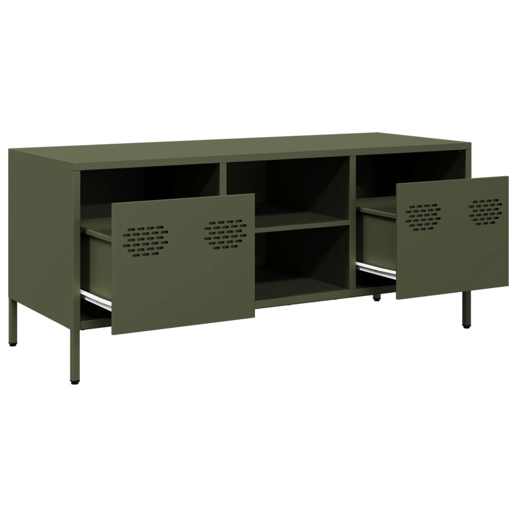 TV Cabinet Olive Green 101.5x39x43.5 cm Cold-rolled Steel