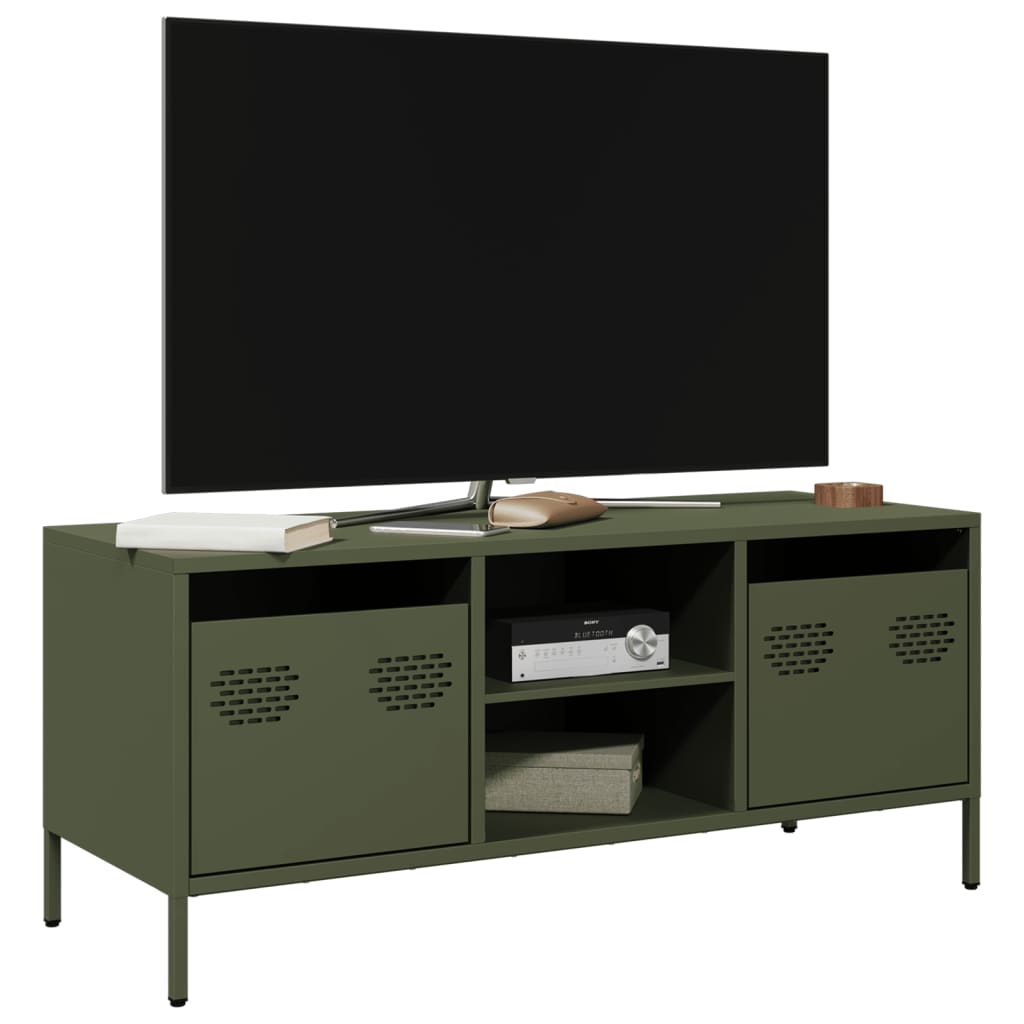 TV Cabinet Olive Green 101.5x39x43.5 cm Cold-rolled Steel