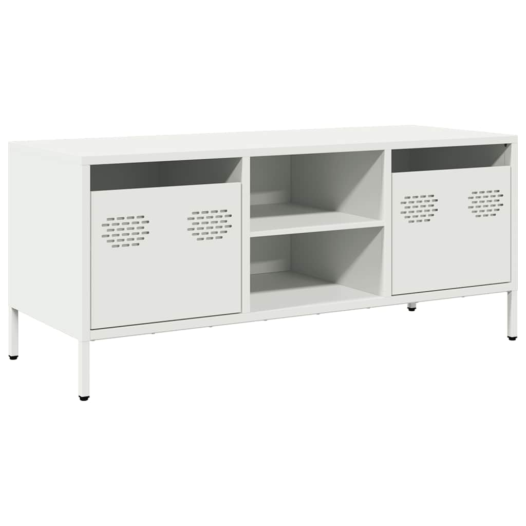 TV Cabinet White 101.5x39x43.5 cm Cold-rolled Steel