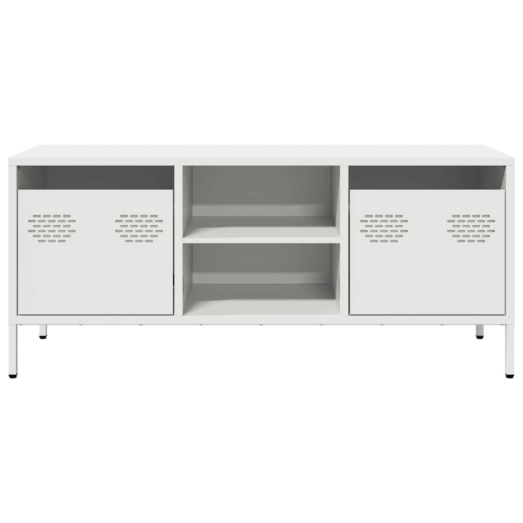 TV Cabinet White 101.5x39x43.5 cm Cold-rolled Steel