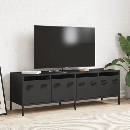 TV Cabinet Black 135x39x43.5 cm Cold-rolled Steel