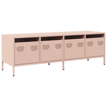 TV Cabinet Pink 135x39x43.5 cm Cold-rolled Steel