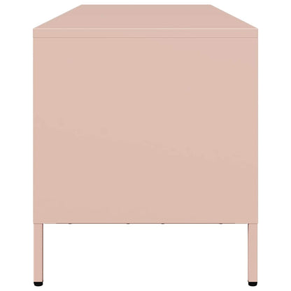 TV Cabinet Pink 135x39x43.5 cm Cold-rolled Steel