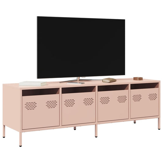 TV Cabinet Pink 135x39x43.5 cm Cold-rolled Steel