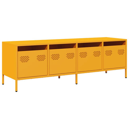 TV Cabinet Mustard Yellow 135x39x43.5 cm Cold-rolled Steel