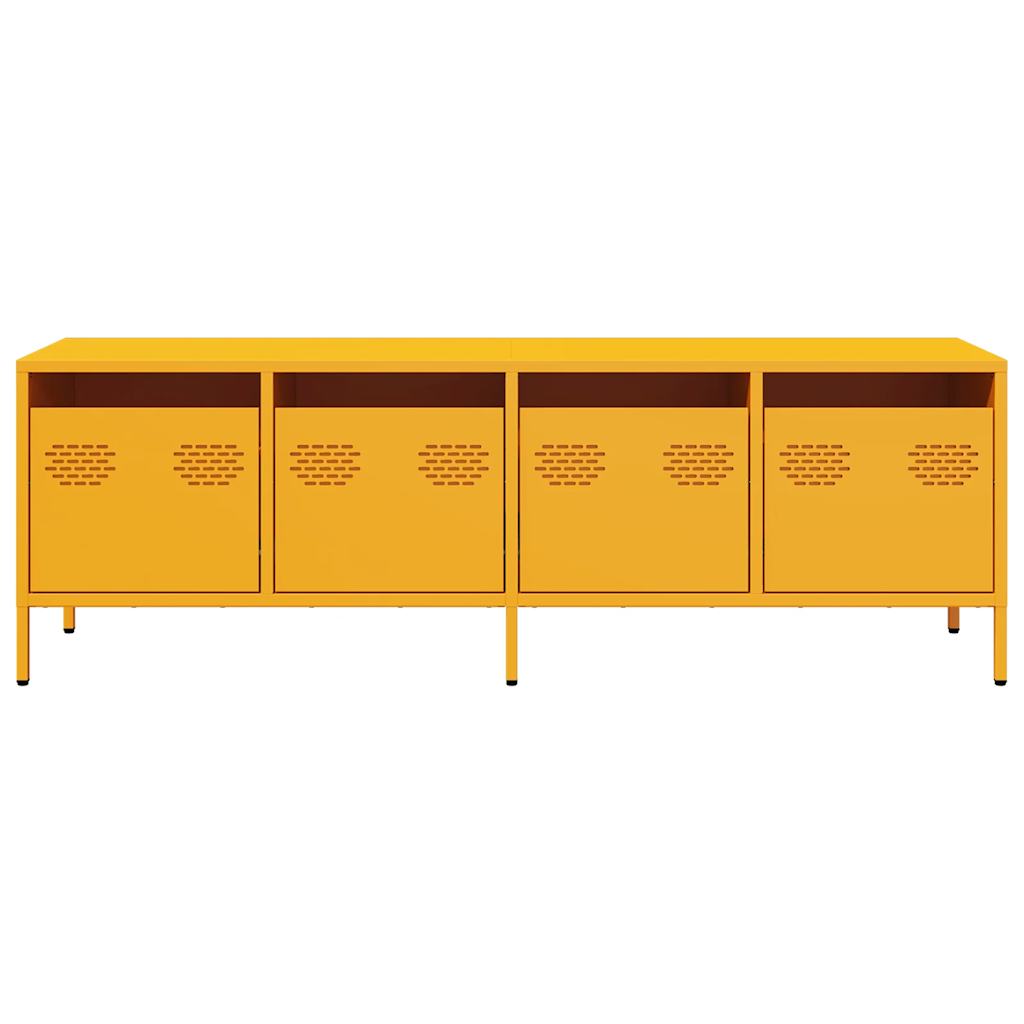 TV Cabinet Mustard Yellow 135x39x43.5 cm Cold-rolled Steel