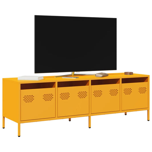 TV Cabinet Mustard Yellow 135x39x43.5 cm Cold-rolled Steel