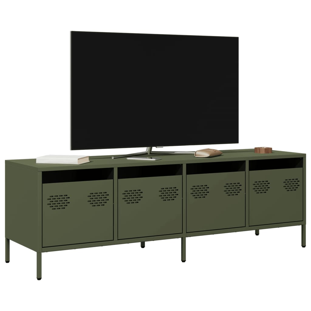 TV Cabinet Olive Green 135x39x43.5 cm Cold-rolled Steel