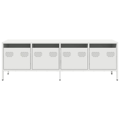 TV Cabinet White 135x39x43.5 cm Cold-rolled Steel