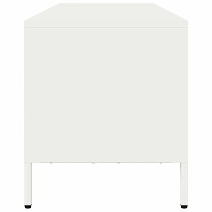 TV Cabinet White 135x39x43.5 cm Cold-rolled Steel