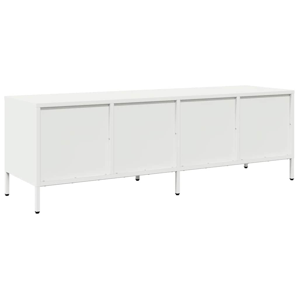 TV Cabinet White 135x39x43.5 cm Cold-rolled Steel