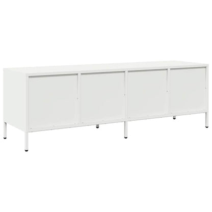 TV Cabinet White 135x39x43.5 cm Cold-rolled Steel