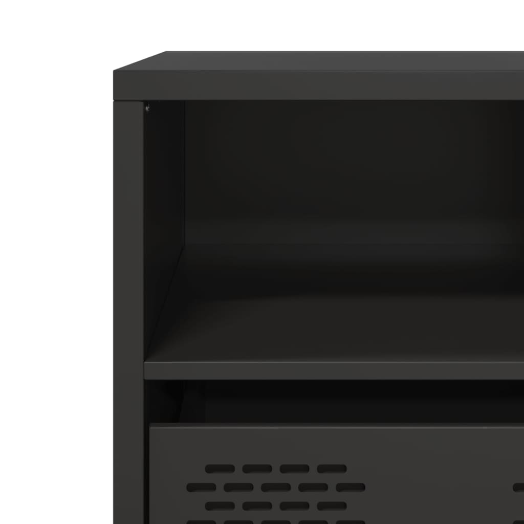 TV Cabinet Black 68x39x43.5 cm Cold-rolled Steel