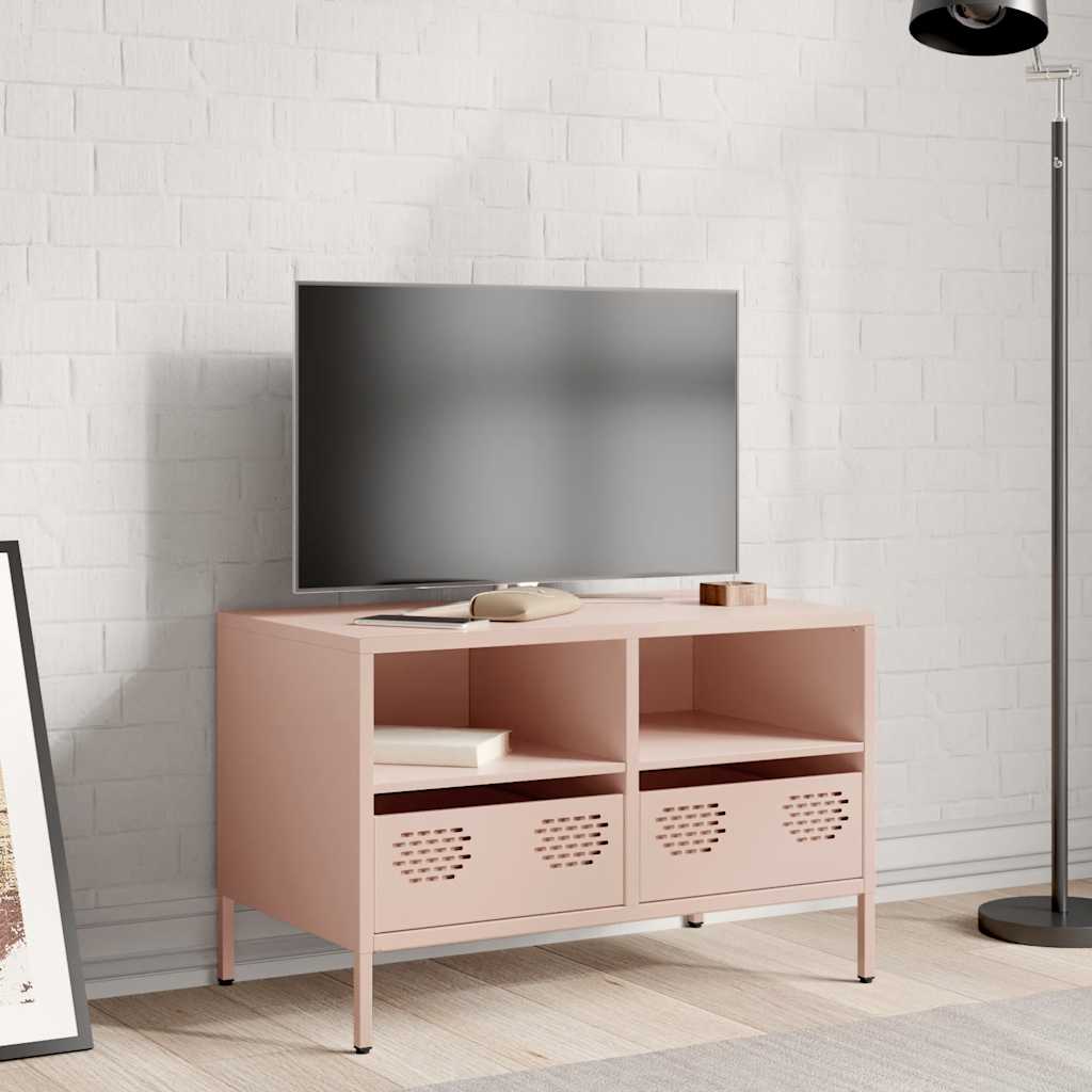 TV Cabinet Pink 68x39x43.5 cm Cold-rolled Steel