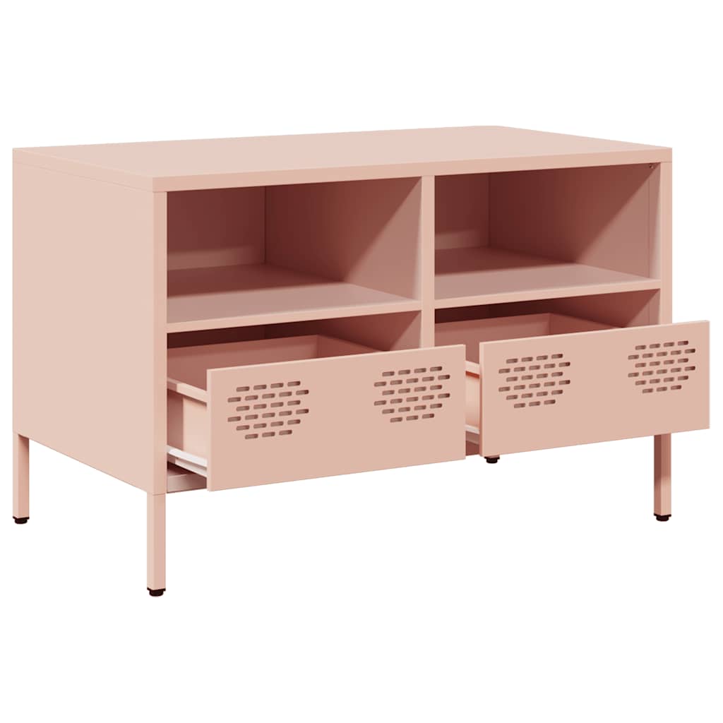 TV Cabinet Pink 68x39x43.5 cm Cold-rolled Steel