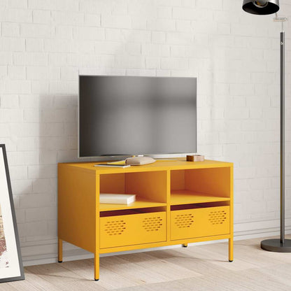 TV Cabinet Mustard Yellow 68x39x43.5 cm Cold-rolled Steel