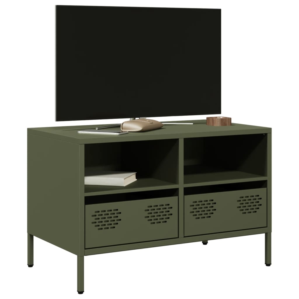 TV Cabinet Olive Green 68x39x43.5 cm Cold-rolled Steel