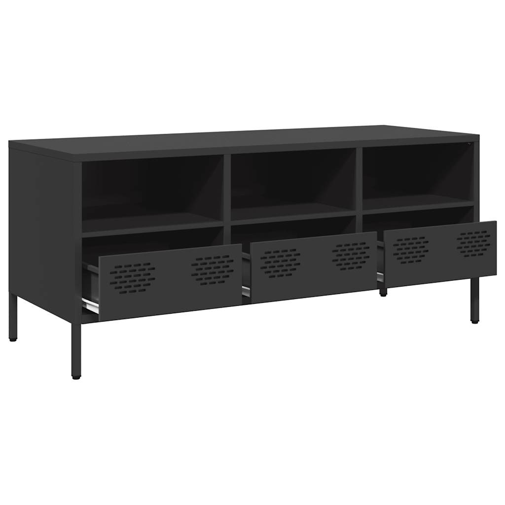 TV Cabinet Black 101.5x39x43.5 cm Cold-rolled Steel