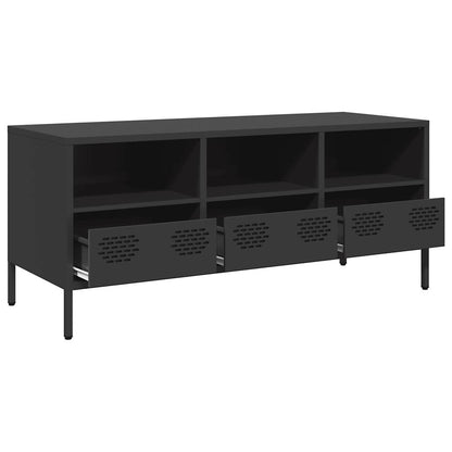 TV Cabinet Black 101.5x39x43.5 cm Cold-rolled Steel