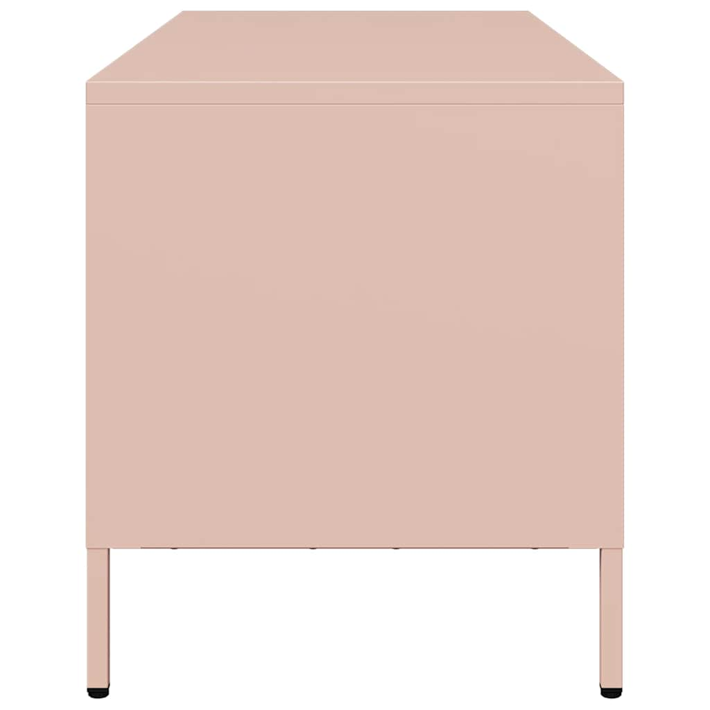 TV Cabinet Pink 101.5x39x43.5 cm Cold-rolled Steel