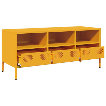 TV Cabinet Mustard Yellow 101.5x39x43.5 cm Cold-rolled Steel