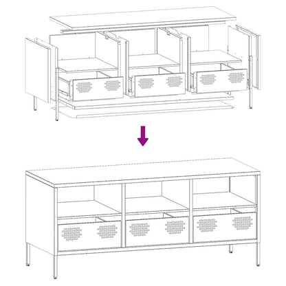 TV Cabinet Mustard Yellow 101.5x39x43.5 cm Cold-rolled Steel