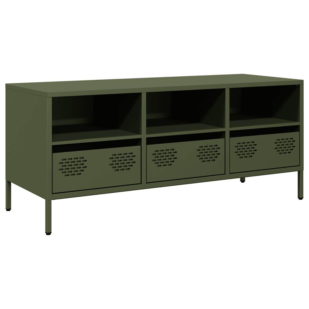 TV Cabinet Olive Green 101.5x39x43.5 cm Cold-rolled Steel