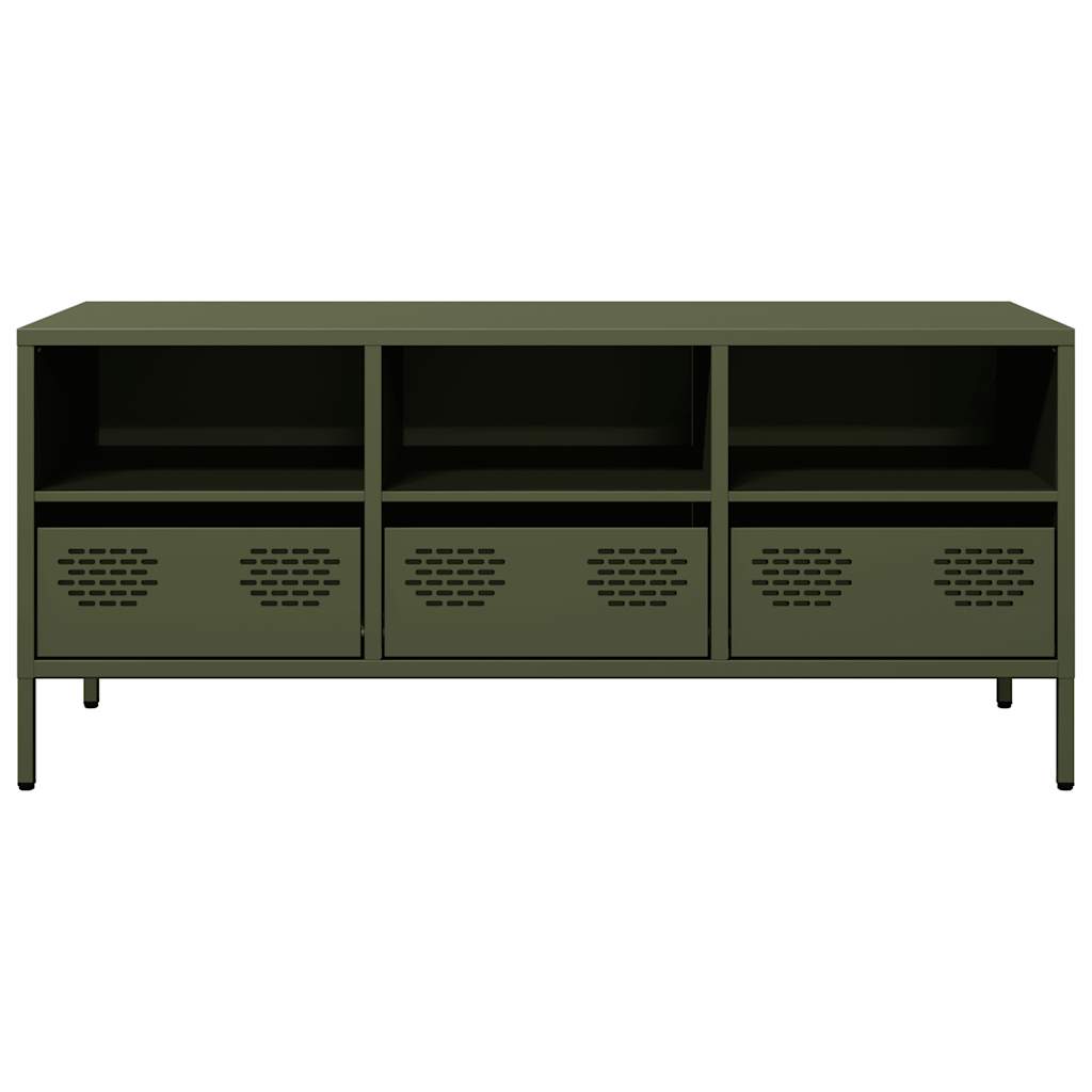 TV Cabinet Olive Green 101.5x39x43.5 cm Cold-rolled Steel