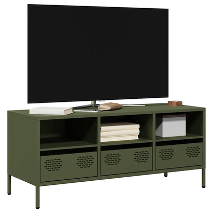 TV Cabinet Olive Green 101.5x39x43.5 cm Cold-rolled Steel