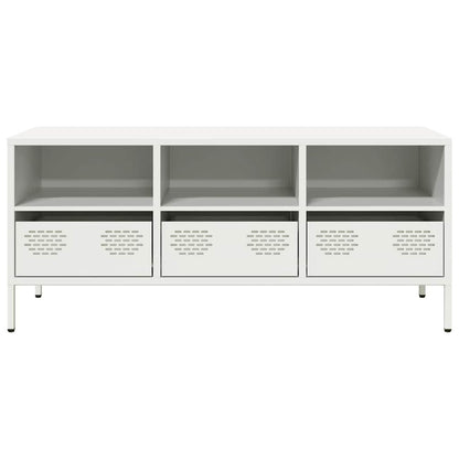 TV Cabinet White 101.5x39x43.5 cm Cold-rolled Steel