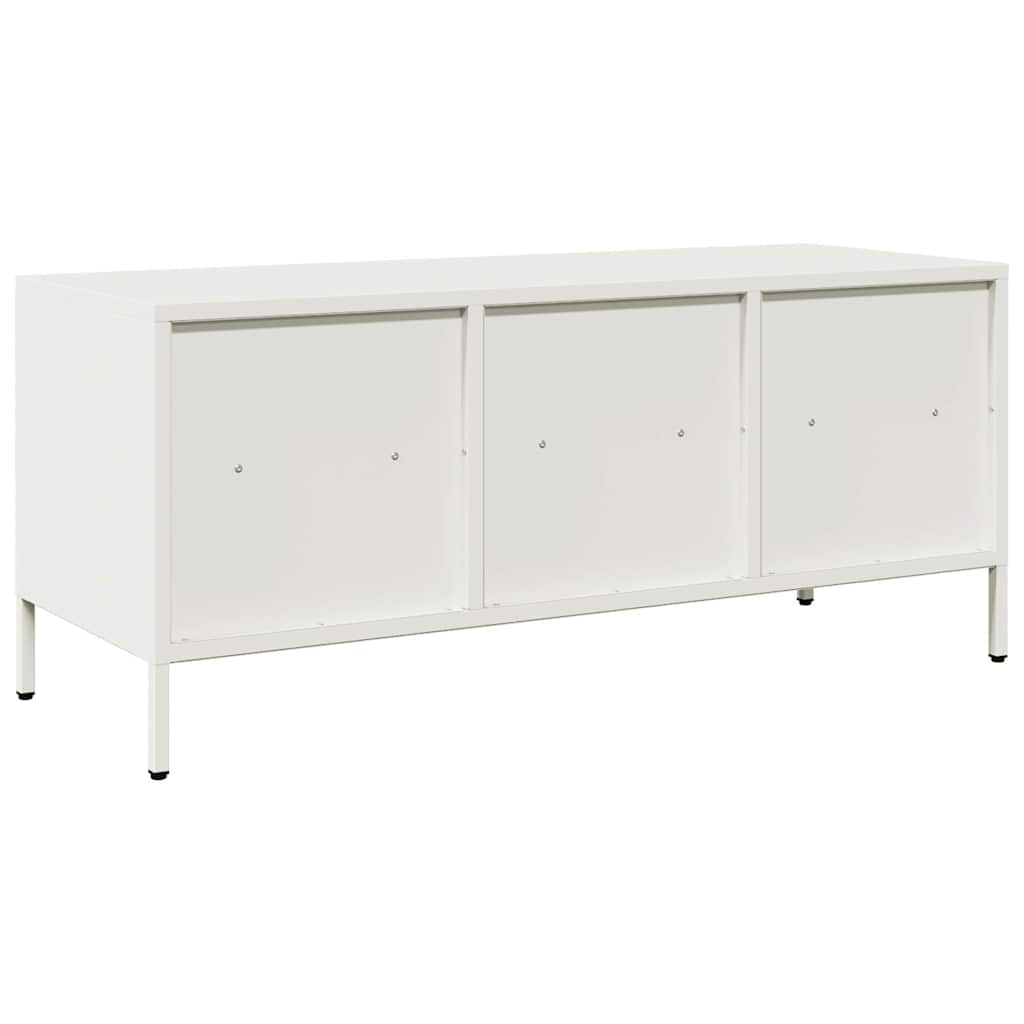 TV Cabinet White 101.5x39x43.5 cm Cold-rolled Steel