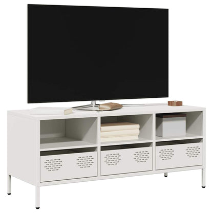 TV Cabinet White 101.5x39x43.5 cm Cold-rolled Steel