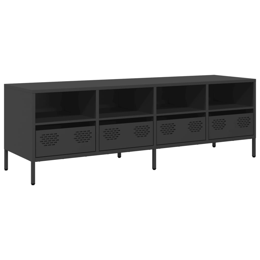 TV Cabinet Black 135x39x43.5 cm Cold-rolled Steel