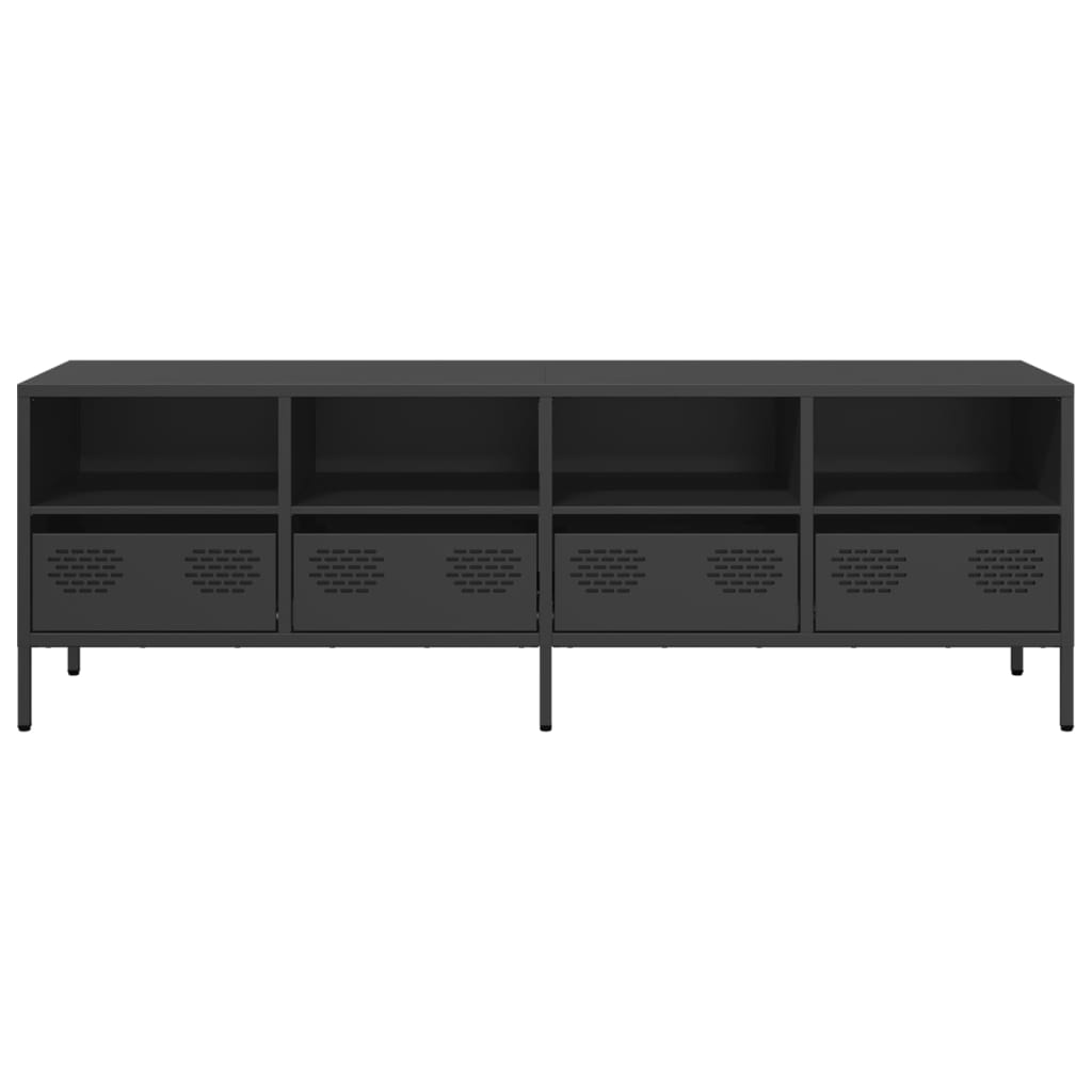 TV Cabinet Black 135x39x43.5 cm Cold-rolled Steel