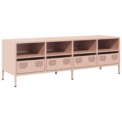 TV Cabinet Pink 135x39x43.5 cm Cold-rolled Steel