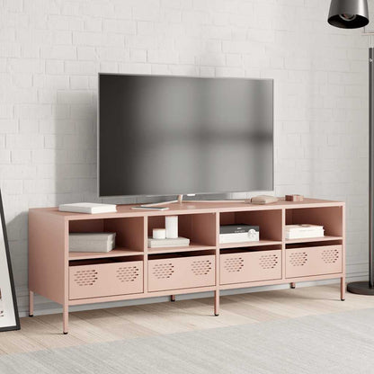 TV Cabinet Pink 135x39x43.5 cm Cold-rolled Steel