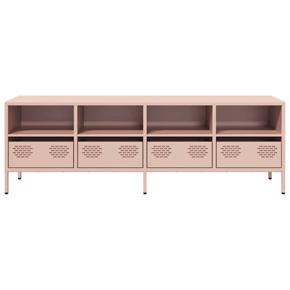 TV Cabinet Pink 135x39x43.5 cm Cold-rolled Steel