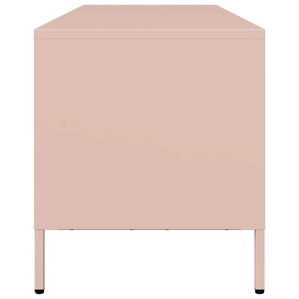 TV Cabinet Pink 135x39x43.5 cm Cold-rolled Steel