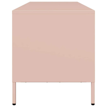 TV Cabinet Pink 135x39x43.5 cm Cold-rolled Steel